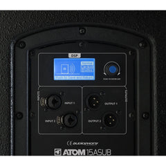 Audiophony ATOM15ASUB Caisson de Basses Actif 15" 600 Wrms avec DSP