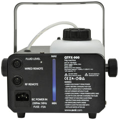 QTFX-900 Fog Machine 900W inc Wireless Remote DJ Disco Smoke Machine