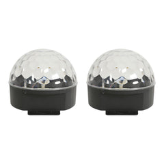 2x QTX Moonglow LED-Spiegelkugel-Effektlicht