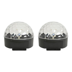 2x QTX Moonglow LED Mirrorball Effect Light