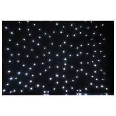 Showtec Stardrape 6 m x 3 m schwarzer Stoff