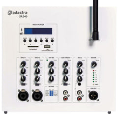 Adastra SA240 Secure Lockable Wall Amplifier 100V with UHF Mic & DAB+ Media Player