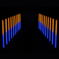 8x Equinox Pulse Tube LED Rainbow Colour Changing DJ Disco Party Light Effect