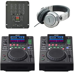 2x Gemini MDJ-600 &amp; Citronic Mixer DJ Mixing Paket 3