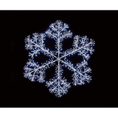 Premier Starburst Snowflake 1.5m Silver Christmas LED Light Display Giant
