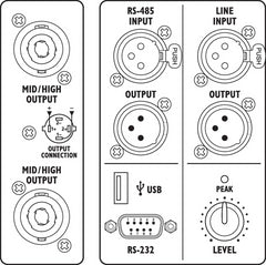 IMG Stageline L-RAY/1000 Active Compact Line Array System DSP PA