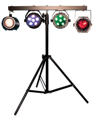 FXLAB Ensemble de lumière DJ 4 voies Kit complet d'éclairage disco avec support