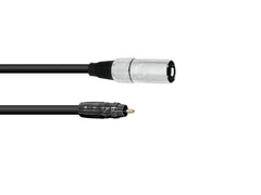 Omnitronic Adapterkabel Cinch/XLR(M) 2M Schwarz