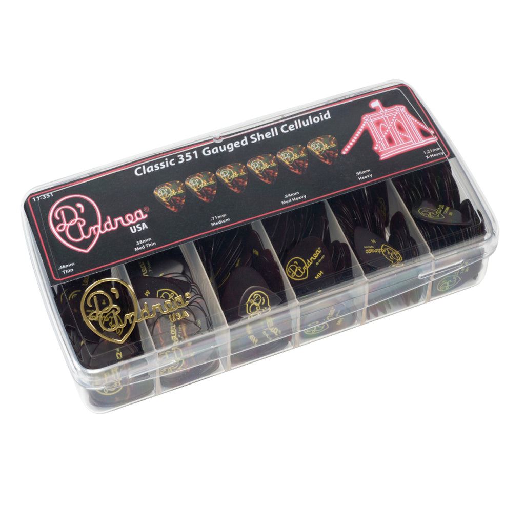 D'andrea 351 Shell Celluloid Assortment Kit - 432pcs – Simply Sound and ...