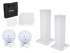 Eurolite Set 2X Stage Stand 100Cm + 2X Led B-40 Hcl Beam Effect White