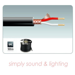 Stageline MLC-112/SW 100m Microphone Cable Black