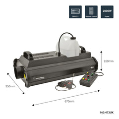 QTX 2000w Nebelmaschine QTFX-2000 MKII Hochleistungsnebel