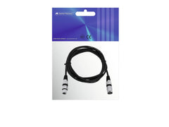 Omnitronic XLR-Kabel 3Pin 1,5M Schwarz