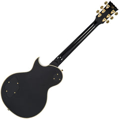 Vintage V100 Guitar 2w90 - Gold Hardware - Gloss Black
