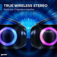Gemini Sound GGO-230L Portable Bluetooth Speaker Waterproof