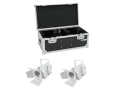EUROLITE Set 2x LED THA-40PC blanc + Mallette