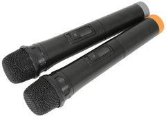 qtx Busker-12 PA + 2 x VHF mics + USB/SD/FM/BT