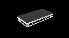 Plate-forme de plate-forme de scène Xstage S9 de 4 pieds x 2 pieds compatible avec Litespace, Litedeck et Tour Deck Staging