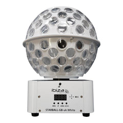 Simply Sound Starball White LED Mirrorball Type inc remote *B-Stock