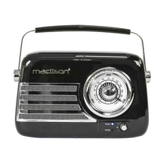Madison FREESOUND-VR40B Tragbares Vintage-Radio mit Bluetooth, USB und FM 30 W