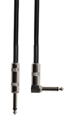 Citronic Braid Guitar Lead R/A Blk 3m