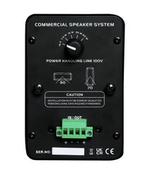 W Audio BMS204 Speaker White 2 x 4" Installation 100V Line