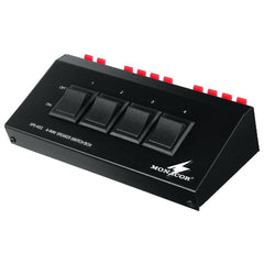 Monacor SPS-40S 4 Way Switch Box - Connects up to 4 Speakers to 1 Output