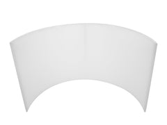OMNITRONIC Mobile DJ Screen Curved incl. Cover White