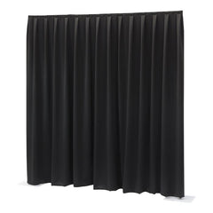 Wentex P&D curtain 300(w) x 300cm(h) cm black Dimout 260 g/m2 pleated