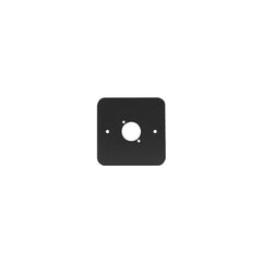 Penn Elcom Single Gang D Type Wall Plate, Black (81511-RC)