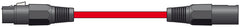 Chord 1,5 m professionelles, hochwertiges symmetrisches 3-poliges XLR-Kabel (rot)