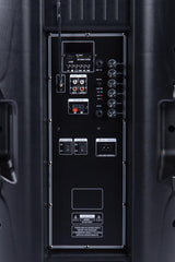 Roar RS-2000 Speaker 2000W Bluetooth Speaker PA Sound System inc dual wireless microphones
