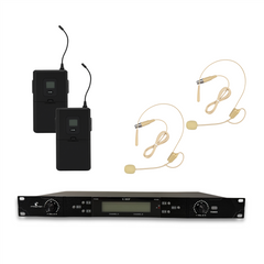 Intimidation Sonic Duo UHF Dual Headset CH38 Wireless Microphone System *B-STOCK*