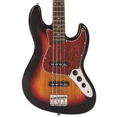 Vintage V49 Coaster Series Bass Guitar - 3 Tone Sunburst