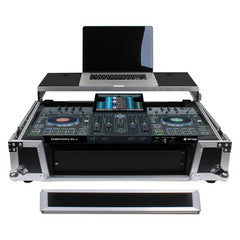 Odyssey Denon Prime 4 Glide-Style-Gehäuse mit Rollen und 2U-Rack