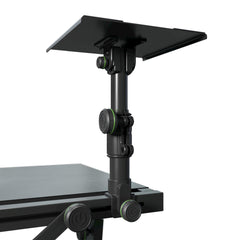Gravity FDJT 01 DJ Desk Booth Stand Adjustable Loudspeaker + Laptop Trays *B-STOCK*