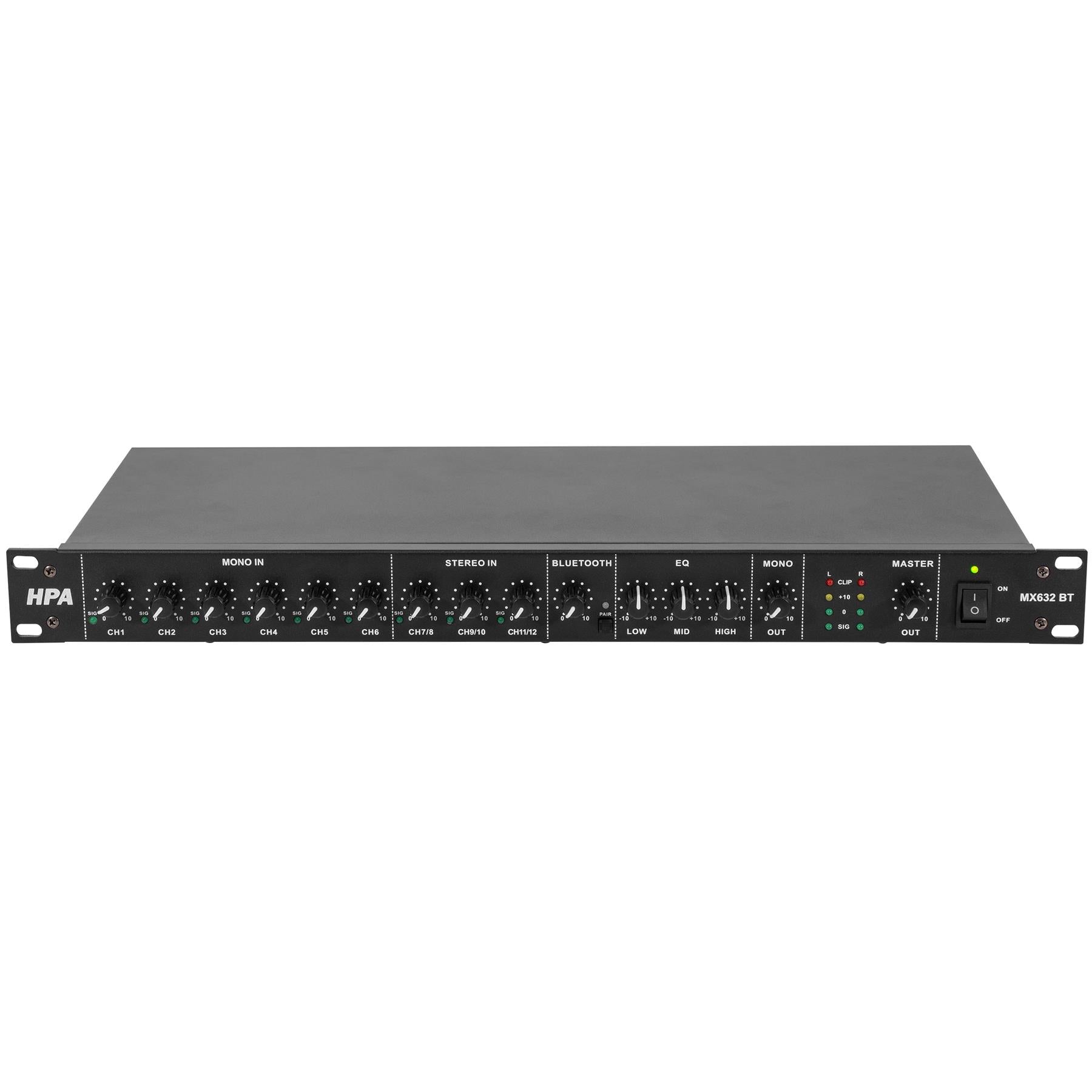 Xlr Input Rack HPA 6ch XLR Input Rack Mixer Bluetooth Install – Simply Sound and Lighting