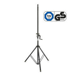 Schwerkraftaufziehbarer Lautsprecherständer (SWL 40 kg)