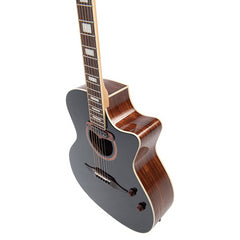 Vintage REVO ELEKTRA Electro-Acoustic Guitars - Black Silk