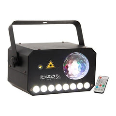 Ibiza Light COMBI-LAS Kombinierter Lichteffekt Astro-Strobe-Laser 3-in-1