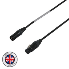 eLumen8 50m Neutrik XLR Male - XLR Female Microphone Cable, Black