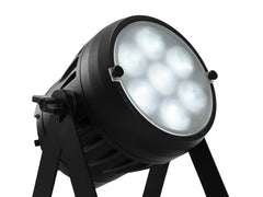 8x Spot Eurolite LED IP PAR 7x10W RGBL avec Flightcase