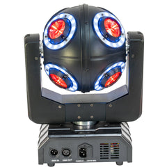 2x Ibiza Saturne DMX Moving Head Revolving Disco Ball Light Effect