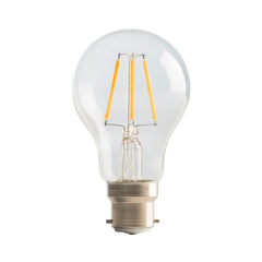 Lampe à filament LED GLS transparente Luceco 4 W, B22 2700 K