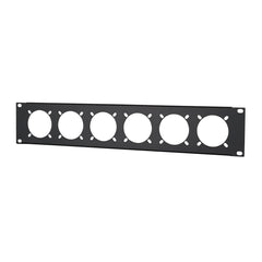 Penn Elcom 2U 19 Punched Rack Panel – 6 x 16A (R1268/2UK-721)