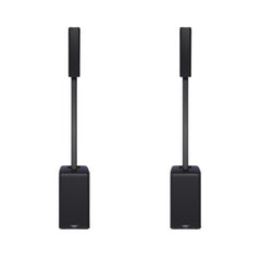 QSC KC12-BK Active 3-Way Column Loudspeaker System – 2-Pack (Black)