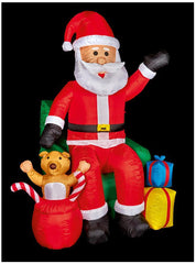 2.4m Inflatable Santa Christmas Scene with Presents