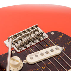 Vintage Electric Guitar- Maple Fingerboard - Firenza Red