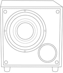 av:link M8S caisson de basses actif haut-parleur basse 200W