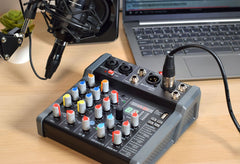 Citronic CMA-6 Compact Mixer 2 Mono + 2 Stereo with DSP USB Play/Record/PC and Bluetooth